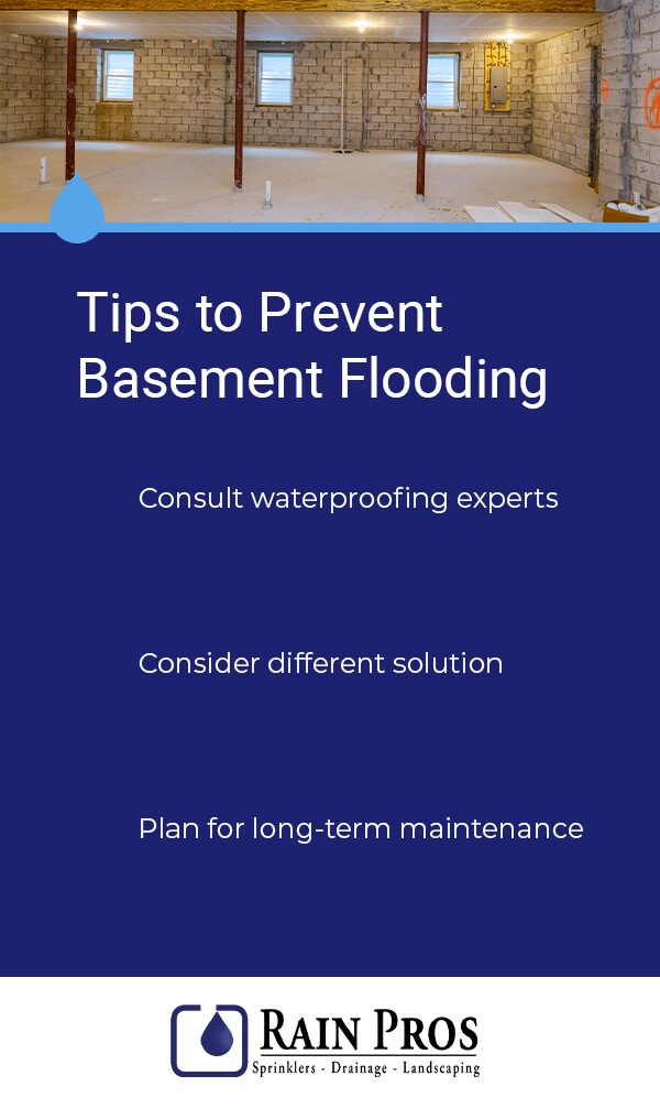 tips on preventing basement flooding
